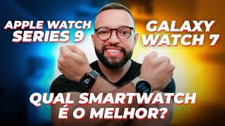 GALAXY WATCH 7 vs APPLE WATCH SERIES 9 | Qual é o MELHOR relógio inteligente?