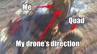 My drone tries to kill me in Litchi Follow-Me-mode on my Yamaha Raptor 700 Quad.