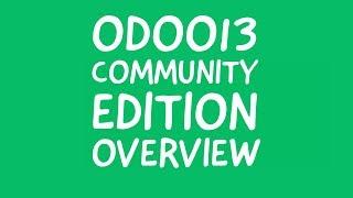 Odoo 13 Community Edition Features and Overview