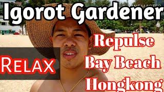 Igorot Gardener is in Repulse Bay Beach (Hongkong)