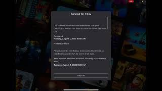 I got banned