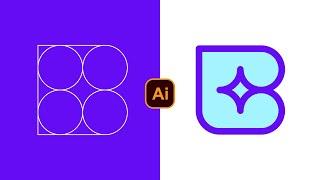 Tips: How to design a logo (Letter Mark B) - illustrator