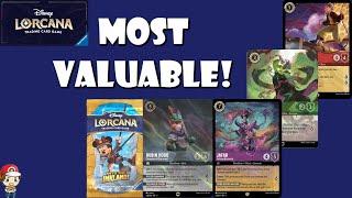 The Most Valuable Cards from Into the Inklands! Most Expensive Disney Lorcana Cards!