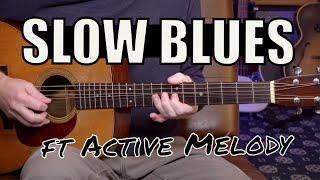 Slow Acoustic Blues Guitar Backing Track - B Minor