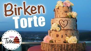 Birch Weddingcake / Birken-Hochzeitstorte - Torten Tim