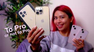 iPhone 13 Pro GOLD unboxing + impressions ( vs iPhone 13/13 mini)
