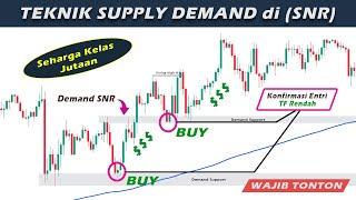 Teknik Scalping M5, Konfirmasi Entri Support & Resistance || Strategi Supply Demand di Area SNR