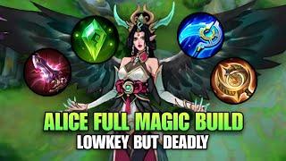 THE LOW-KEY BUT OP! UNDERRATED MAGE IN RANK GAME| ALICE GAMEPLAY 2024| MLBB