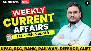 Weekly Current Affairs 2024 | September 2024 Week 1 | Parcham Classes Current Affairs #parcham