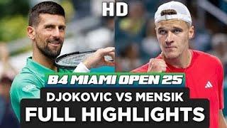 Novak Djokovic Vs Jakub mensik Highlights l Tennis match l Miami open 2025 Final
