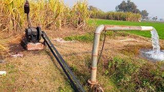 Agriculture Farming Technology Tubewell Diesel Eingine in Pakistan Village Life  in Punjab