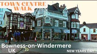 Town Centre Walk Bowness-on-Windermere UK |The Lake District |New Years Day 01-01-2023