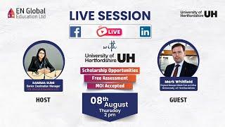 Live session with the University of Hertfordshire!