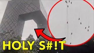 China is Terrifying! The Moment These Men were Blown from Beijing Skyscraper - Episode #214