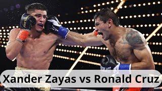 Xander Zayas vs  Ronald Cruz fight HD