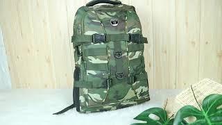Tas Ransel Pria Motif Army Backpack Travelling Outdoor Camping Trendy