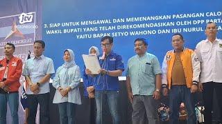 DPC Demokrat Bojonegoro Deklarasikan Wahono Nurul Azizah