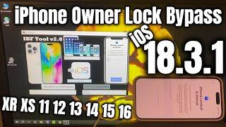 iPhone Locked To Owner How to Unlock iOS 18.3.1 Bypass iCloud 2025