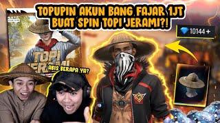 TOPUPIN AKUN BANG FAJAR 1JT BUAT SPIN TOPI JERAMI!! APAKAH HOKI??