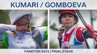 Deepika Kumari v Svetlana Gomboeva – recurve women quarterfinal | Yankton 2021 World Cup Final