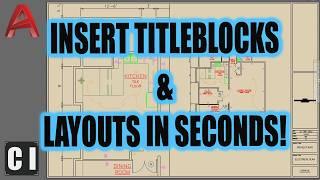 How To Insert a TITLEBLOCK in AutoCAD like a PRO!