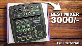 Best AUDIO MIXER - Xtreme Acoustics XAMXB4  | Unboxing & Full Tutorial | How To Use? 