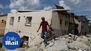 Drone footage shows the devastation of flood-hit Turkish town