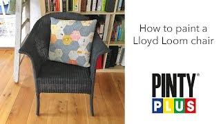 How to paint a Lloyd Loom chair