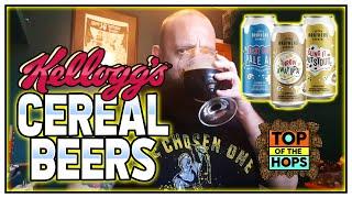 Kellogg's Cereal Beers Review (Coco Pops Stout, Corn Flakes IPA, Rice Krispies) Seven Bro7hers