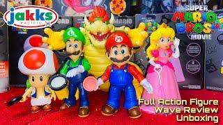 Jakks Pacific The Super Mario Bros Movie Action Figure Wave Review Unboxing