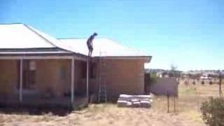 jumping off our roof