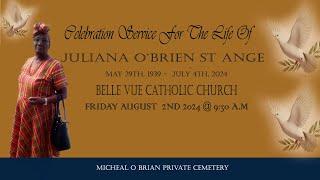 Celebration Service for the Life of Juliana O’Brien St Ange