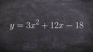 Solving a quadratic by completing the square