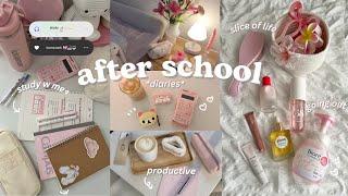 *realistic* AFTER SCHOOL VLOG˚⋆ᡣ𐭩˚|| productive, going out, studying, cozy night routine