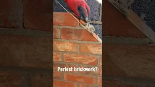 Bricklaying - Gable Perfection? #construction #bricks #bricklaying #satisfying #build
