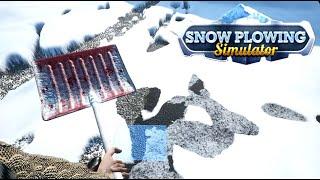 大雪で埋もれた町を除雪作業していくゲーム『Snow Plowing Simulator』