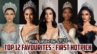 Miss Universe 2024 - First Hotpick | Top 12 Favourites| Bolly Pageant Hub