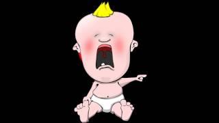 Repetitive baby crying  - 10 minutes - Sound effects