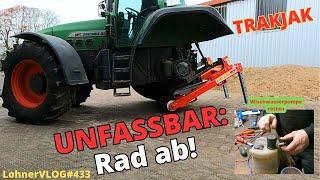 LohnerVLOG#433 TRAKJAK, easy jacking up and maneuvering without wheels I Fendt 614 washer fluid pump