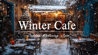 Italian Winter Coffee Ambience | Slow Jazz Music For Relaxation️ Winter Background Music