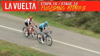 Fuglsang attacks - Stage 16 | La Vuelta 19