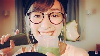 [Sub]アロエベラ咀嚼音/Aloe vera Eating sounds