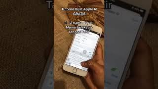 Tutorial Buat Apple Id  gratisss, buat kalian #iphone #shorts