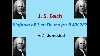 Análisis de la Sinfonía nº 1 en Do mayor BWV 787 de J. S. Bach