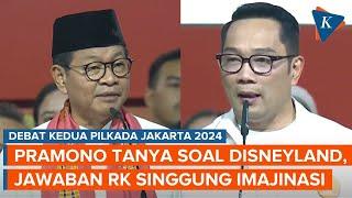 Pramono Tanya soal Disneyland yang Dijanjikan Tiap Pilkada, Jawaban RK Singgung Imajinasi