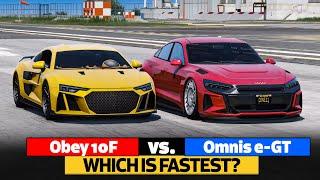 GTA 5 Online: OBEY 10F VS OMNIS E-GT (WHICH IS FASTEST?)