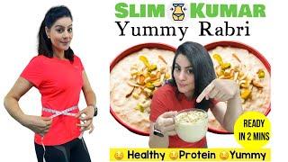 Quick Rabri Recipe at Home | Weight Loss Breakfast recipe Guilt Free Dessert by Dt. Natasha Mohan