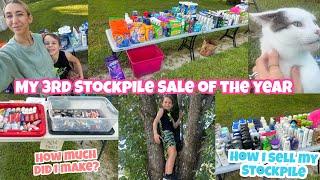 3RD STOCKPILE SALE OF 2024 | HOW I SELL MY COUPON STOCKPILE & HOW MUCH I MADE THIS TIME!