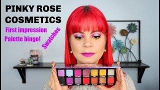 Pinky Rose 80's baby | First impression, swatches and palette bingo!