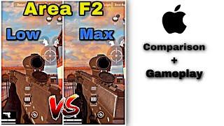 AREA F2 GRAPHICS SETTINGS COMPARISON AND GAMEPLAY ON IPAD PRO 2020